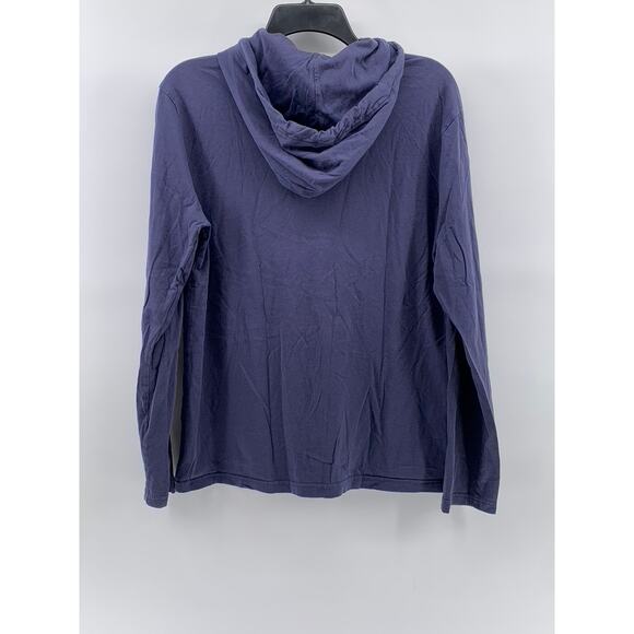 POLO RALPH LAUREN Men's Vintage Navy Blue Hooded Long Sleeve Sweatshirt SZ M - Picture 2 of 11